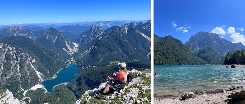 Cima del Lago (Jerebica, 2.126m), dvatisočak na meji med Italijo in Slovenijo in zavidljivim 360st razgledom na Rabeljsko jezero
