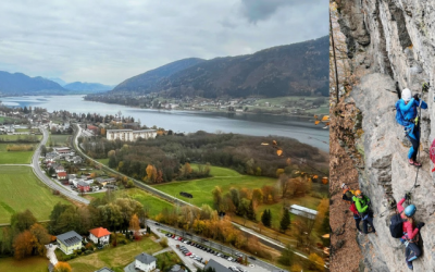 Plezalni park Peterlewand nad Osojskim jezerom (Klettergarten Peterlewand)